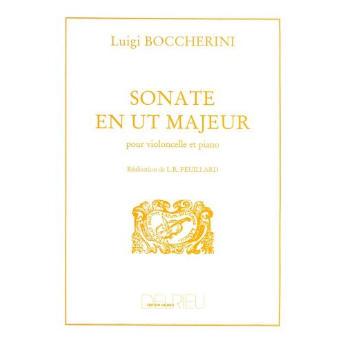 BOCCHERINI L. - SONATE EN UT MAJ. - VIOLONCELLE, PIANO