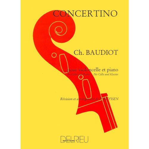 EDITION DELRIEU BAUDIOT CHARLES-NICOLAS - CONCERTINO - VIOLONCELLE, PIANO