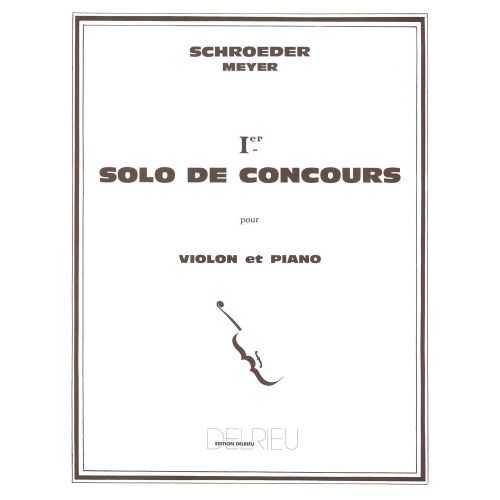SCHROEDER-MEYER H. - SOLO DE -CONCOURS N°1 - VIOLON