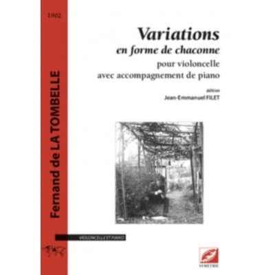  Fernand De La Tombelle - Variations En Forme De Chaconne - Violoncelle and Piano