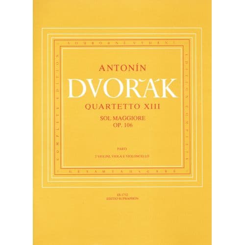DVORAK A. - STRING QUARTET N°13 OP.106 - SET OF PARTS