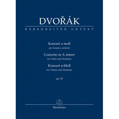 DVORAK A. - CONCERTO IN A MINOR OP.53 - SCORE