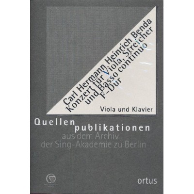 GRAHL & NIKLAS Benda KARL-hermann Heinrich - Konzert F-dur - Alto & Piano