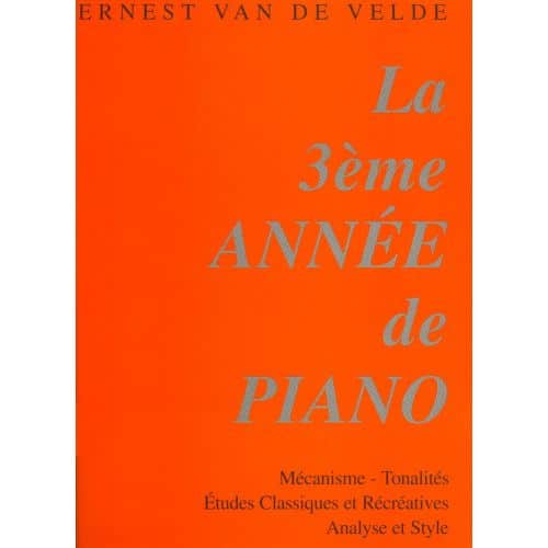 VAN DE VELDE E. - METHODE ROSE 3EME ANNEE - PIANO
