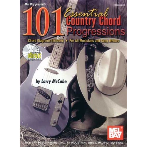 MCCABE LARRY - 101 ESSENTIAL COUNTRY CHORD PROGRESSIONS + CD - GUITAR