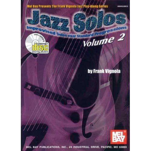 VIGNOLA FRANK - JAZZ SOLOS, VOLUME 2 + CD - GUITAR