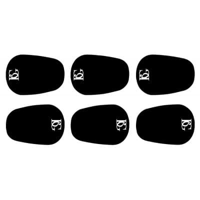 BG FRANCE A10L - MOUTHPIECE CUSHION LARGE BLACK 0,8MM (X6)