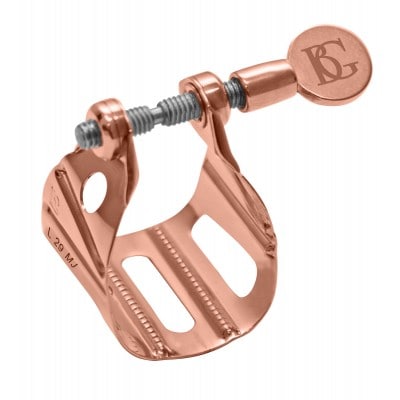 L29MJ - LIGATURA SASSOFONO ALTO / TENORE UNIVERSAL (BOQUILHA METAL) ORO ROSA