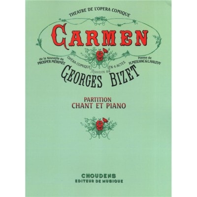 BIZET - CARMEN - CHANT, PIANO