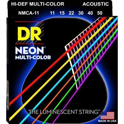 DR STRINGS NMCA-11 Neon MULTI-color HI-def 11-50
