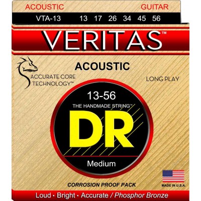 DR STRINGS VTA-13 Veritas Phosphor Bronze Medium 13-56