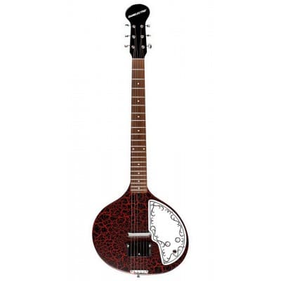 DANELECTRO BABYSITAR RED CRACKLE