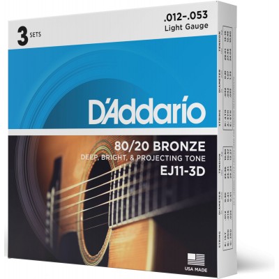 EJ11-3D Bronze 80/20 Light 12-53 (3 Jeux)