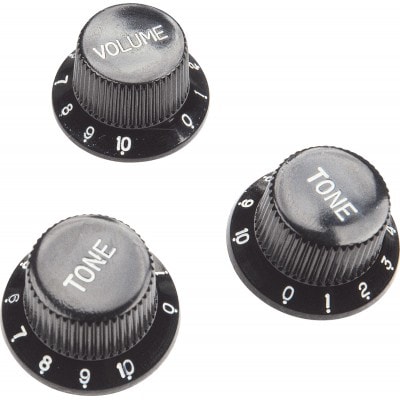 3 BOUTONS STRAT NOIR