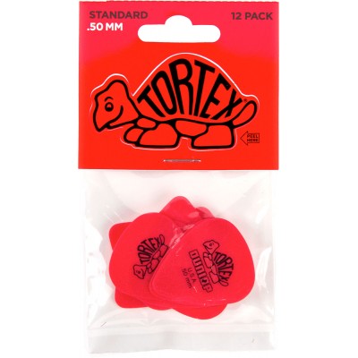 JIM DUNLOP 418P50 PACK 12 TORTEX STANDARD 0.50 MM