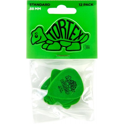 JIM DUNLOP 418P88 PACK 12 TORTEX STANDARD 0.88 MM