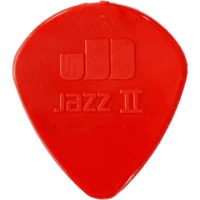 MEDIATOR NYLON JAZZ II 1.18 RED EXTREMITE ARRONDIE 24 PACK