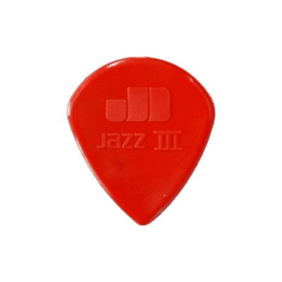 NYLON JAZZ III GUITAR PICK 1.38 RED