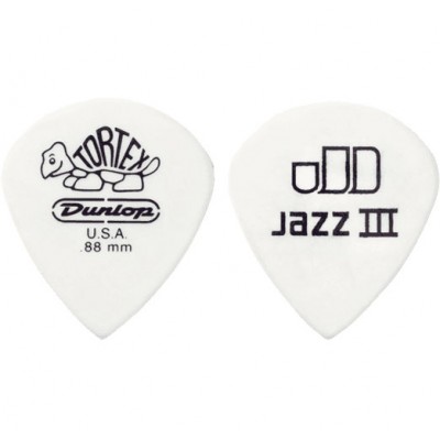 Dunlop Ultex Jazz Iii Xl 498p88 Pack 12 Mediators 0.88mm