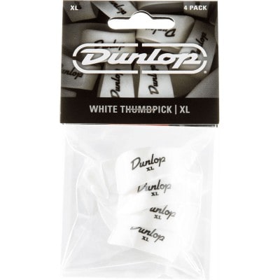 JIM DUNLOP THUMBPICK XL PACK OF 4 WHITE