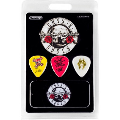 DUNLOP PICK - BLISTER OF 6 + BOÎTE GUNS N' ROSES