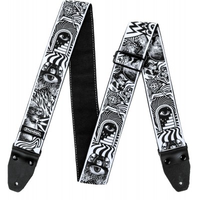 STRAP I LOVE DUST I LOVE DUST SKULLS BLACK/WHITE