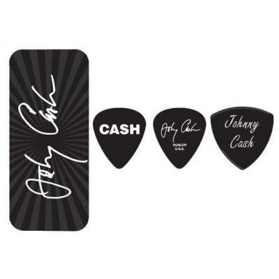 JCPT03M BOITE EN METAL DE 6 MOTIF JOHNNY CASH SIGNATURE