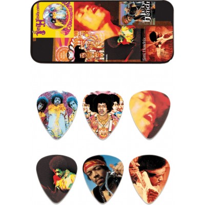 JH-PT08H BOITE EN METAL DE 6 MOTIF JIMI HENDRIX MONTAGE