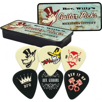 RWT02M BOITE EN METAL DE 6 MOTIF REVEREND WILLY'S MEXICAN LOTTERY MEDIUM