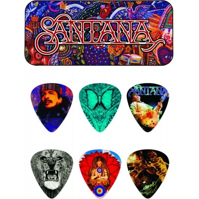 Dunlop Mediators Collector Carlos Santana Boite De 6, Medium