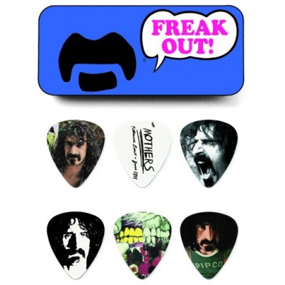 JIM DUNLOP MEDIATORS COLLECTOR FRANK ZAPPA BOX OF 6, MEDIUM