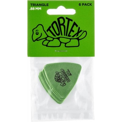 JIM DUNLOP 431P88 TRIANGLE TORTEX PLAYERS PACK 0,88 MM 6 PACK