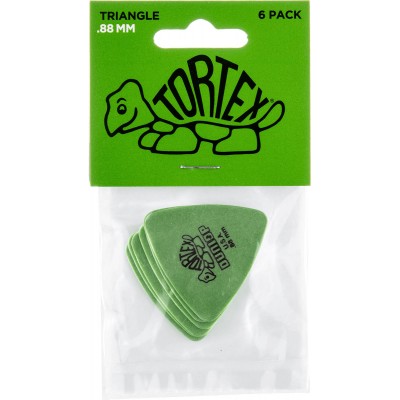 JIM DUNLOP ADU 431P88 - TRIANGLE TORTEX PLAYERS PACK - 0,88 MM (BY 6)