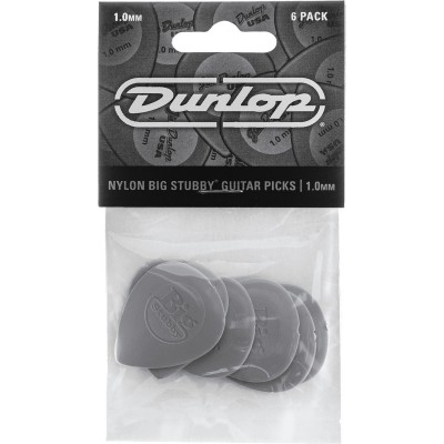 JIM DUNLOP ADU 445P10 - BIG STUBBY NYLON PLAYERS PACK - 1,00 MM (BY 6) 