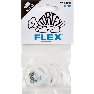 JIM DUNLOP Médiator Tortex Flex Jazz III 1,00Mm Sachet De 12