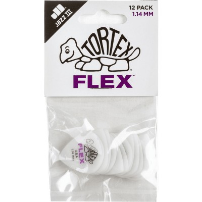 JIM DUNLOP Médiator Tortex Flex Jazz III 1,14Mm Sachet De 12