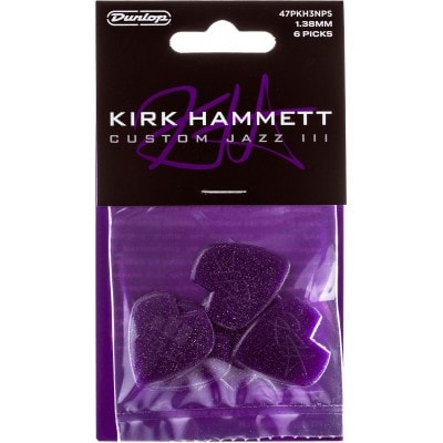 JIM DUNLOP KIRK HAMMET PURPLE SPARKLE JAZZ III 1,38MM X 6