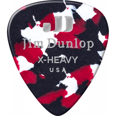 JIM DUNLOP Celluloid, par 12, Confetti, Extra Heavy