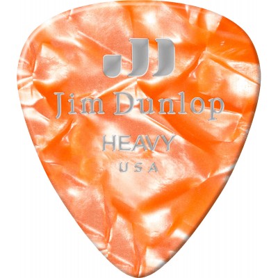 JIM DUNLOP Celluloid, par 12, Perloid Orange, Heavy