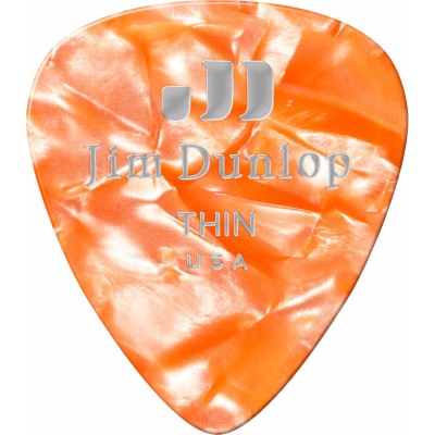 GENUINE CELLULOID CLASSIC, PLAYER'S PACK OF 12, PERLOID ORANGE, THIN