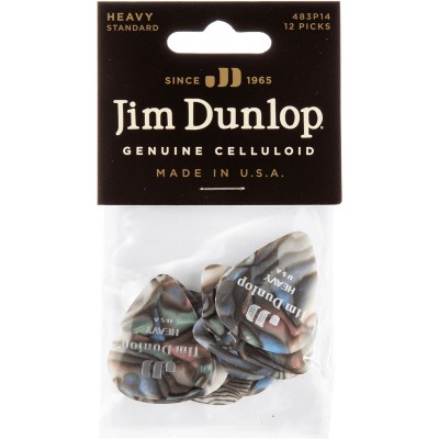 PICK CELLULOID ABALONE HEAVY BAG OF 12