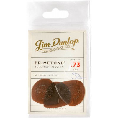 DUNLOP MDIATOR PRIMETONE JAZZ III XL GRIP 0,73MM SACHET DE 3