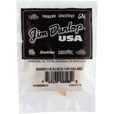 JIM DUNLOP BAG OF 12, IVORY, MEDIUM
