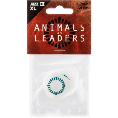 PICK TORTEX JAZZ III XL WHITE 0,60MM BAG OF 6