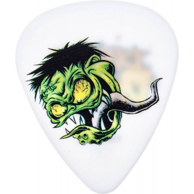 JIM DUNLOP DIRTY DONNY, BAG OF 36, GUITAR WARRIOR, WHITE 0.60 MM