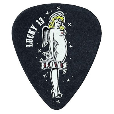 JIM DUNLOP LUCKY 13 SERIES II, BAG OF 36 #9 LOVE GIRL, BLACK, 0.73 MM