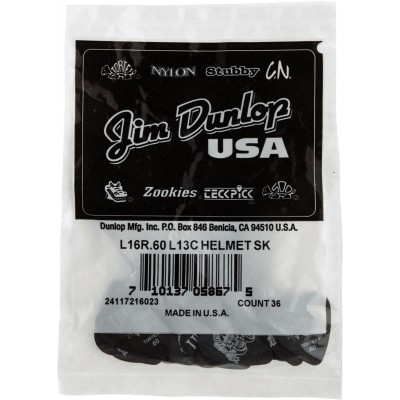 LUCKY 13 SERIES III, BAG OF 36 #16 HELMETSKULL, BLACK, 0.60 MM