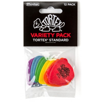 JIM DUNLOP VARIETY PACK TORTEX, SACHET DE 6