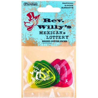 JIM DUNLOP REVEREND WILLY X-HEAVY BOX OF 6