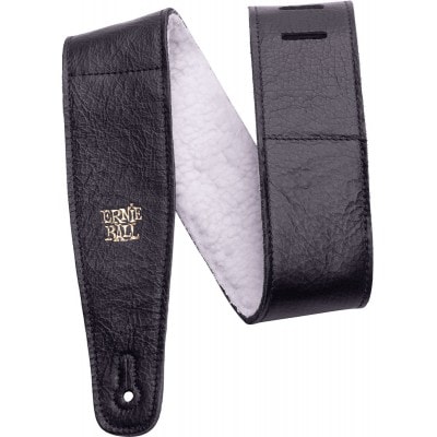 BLACK ADJUSTABLE COMFORT STRAP, ITALIAN LEATHER